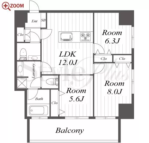 さくらHills NISHIKI Platinum Residence 間取り