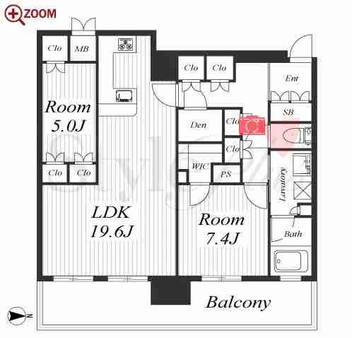 ブランズタワー御堂筋本町 間取り