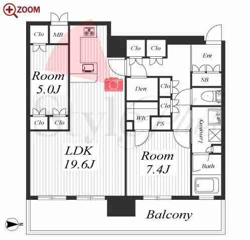 ブランズタワー御堂筋本町 間取り