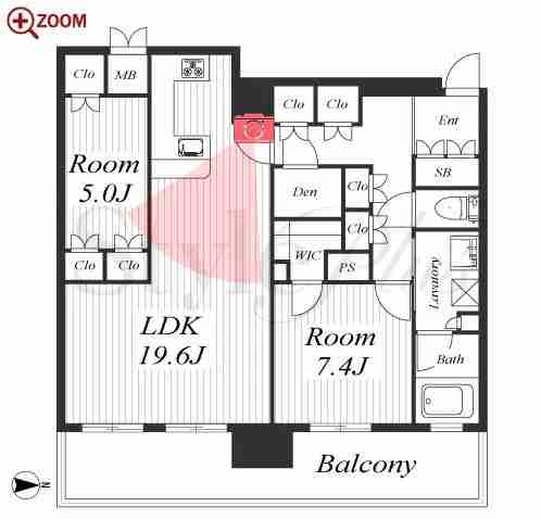 ブランズタワー御堂筋本町 間取り