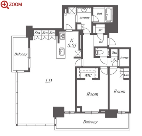 グランドメゾン新梅田タワー THE CLUB RESIDENCE 間取り