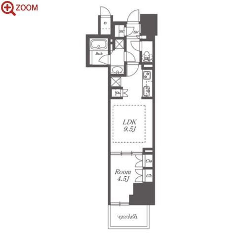ブランズ大阪松屋町 間取り