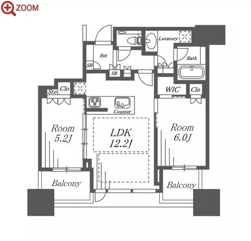 シティタワー大阪本町 間取り