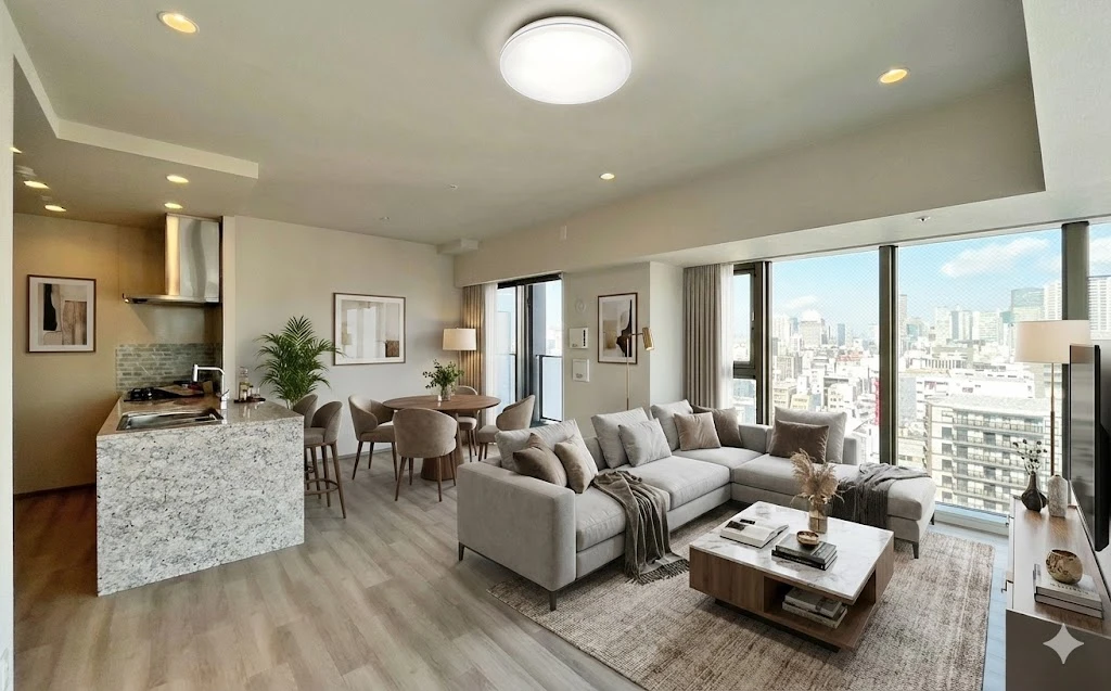 プレサンスレジェンド大阪新町タワー 2LDK 76.96m² ¥330,000〜】の賃貸