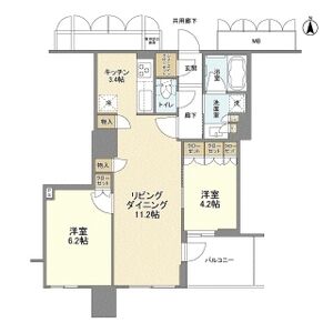 ブランズタワー大阪本町 間取り