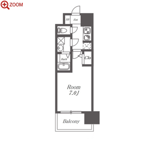 S-RESIDENCE大阪同心 間取り