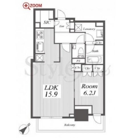 The Central Mark Tower 間取り