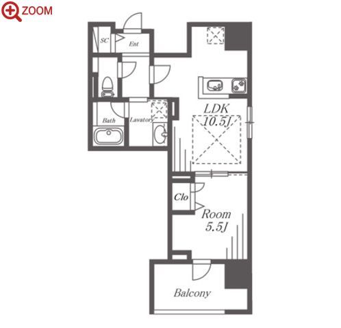 IBC Residence West 間取り