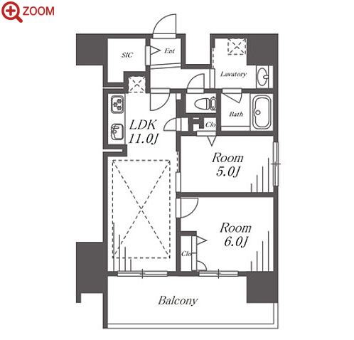 IBC Residence West 間取り