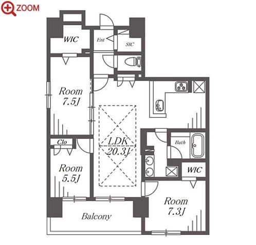 IBC Residence West 間取り