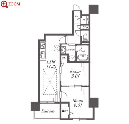 IBC Residence West 間取り