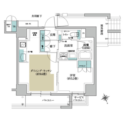 Brillia淀屋橋 間取り