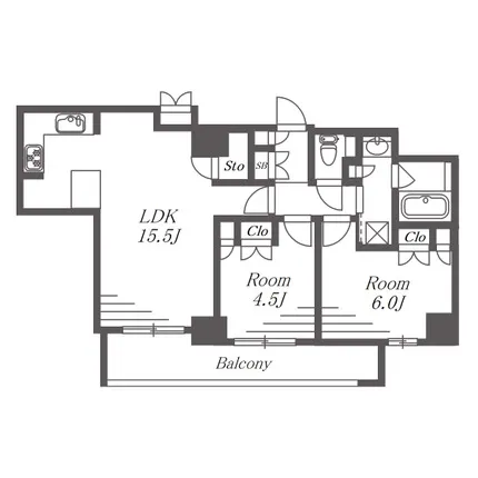 Brillia淀屋橋 間取り
