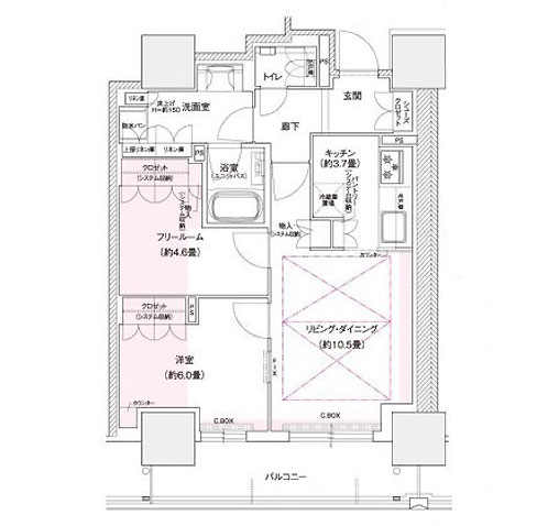 ローレルタワー堺筋本町 間取り
