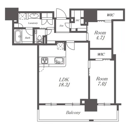 ローレルタワー堺筋本町 間取り