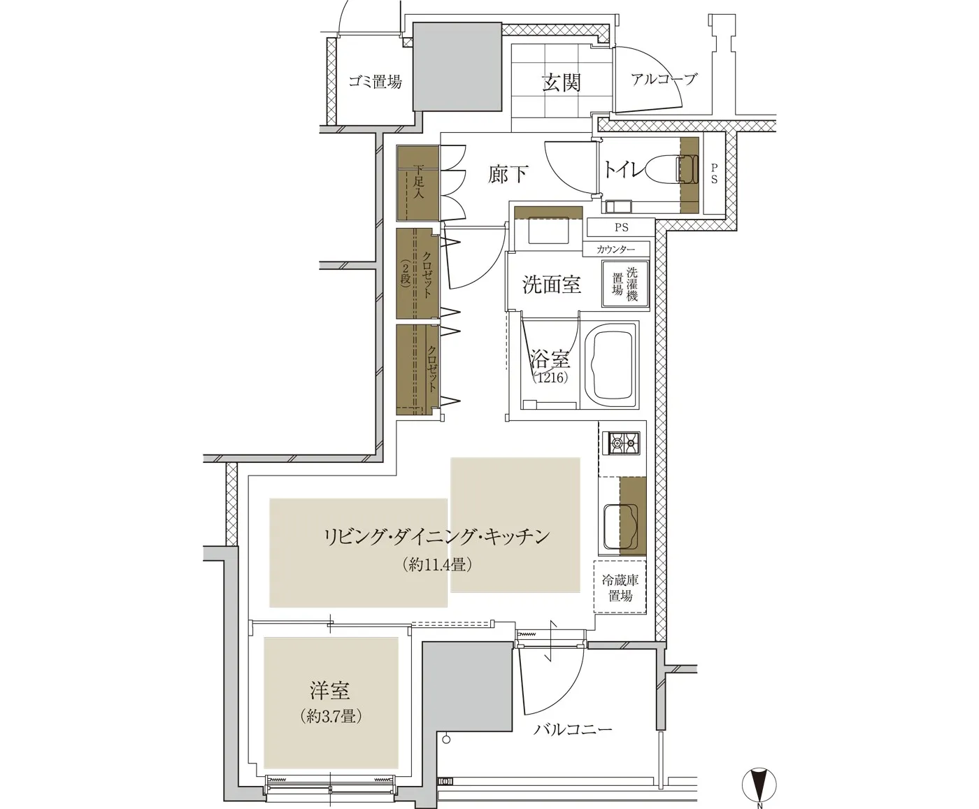 グランドメゾン谷町四丁目 間取り