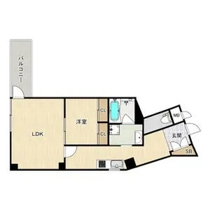 リブウッド大阪城 間取り