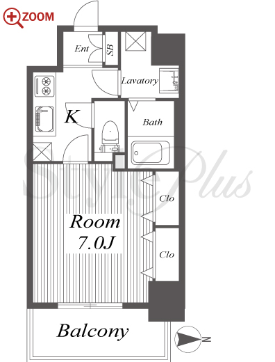 パークフラッツ野田阪神駅前 間取り