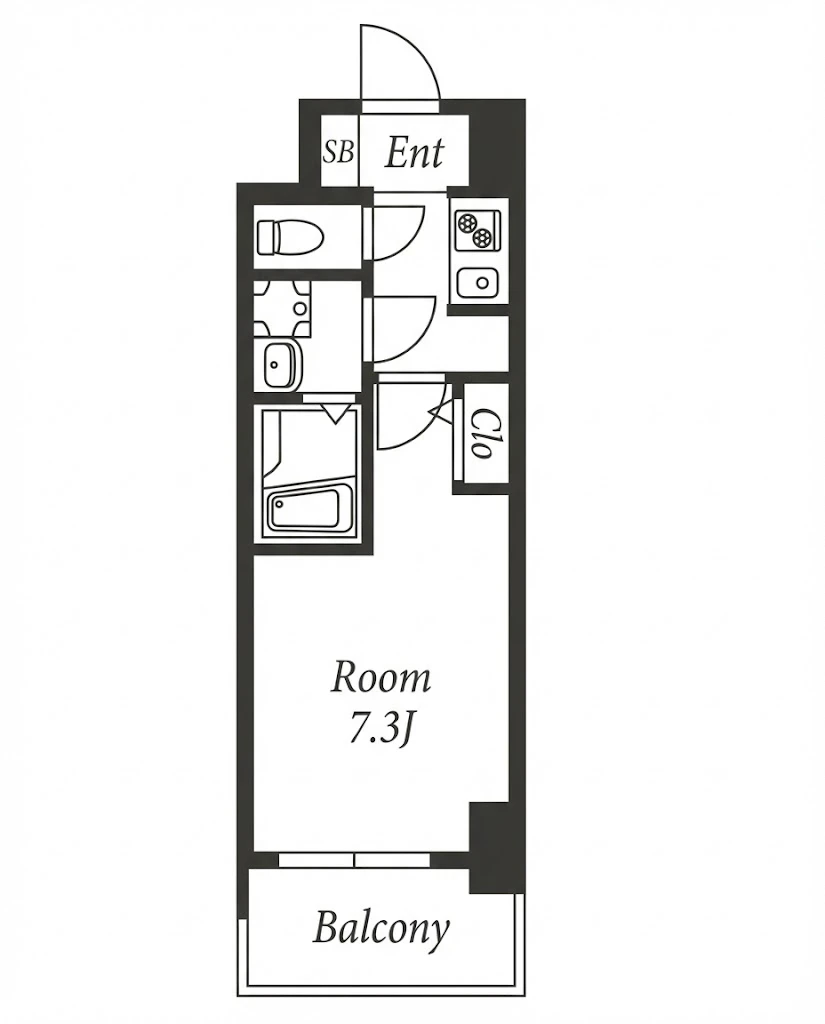 S-RESIDENCE新大阪WEST 間取り