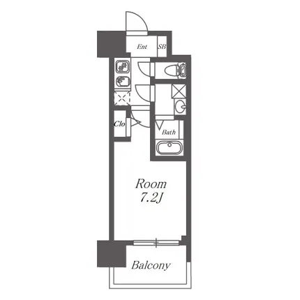 S-RESIDENCE新大阪WEST 間取り