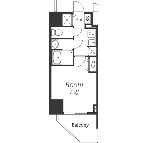 S-RESIDENCE阿波座bouncy 間取り