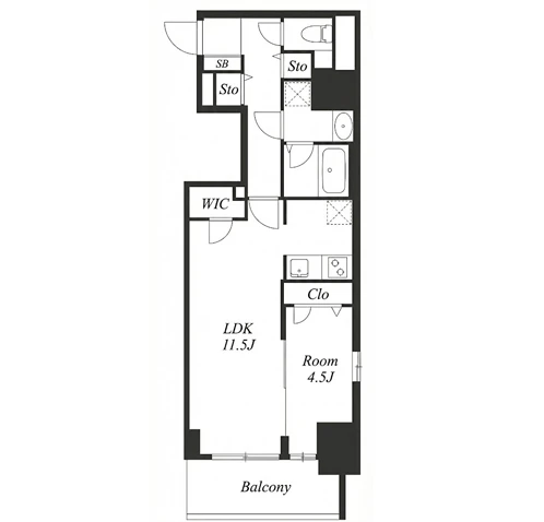 S-RESIDENCE阿波座bouncy 間取り