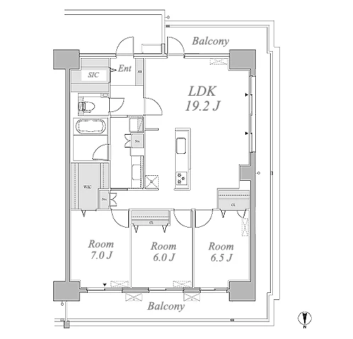 グランセジュール大国町 間取り