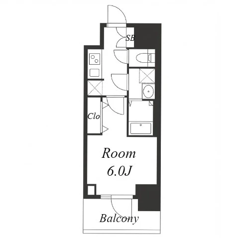 S-RESIDENCE松屋町asence 間取り