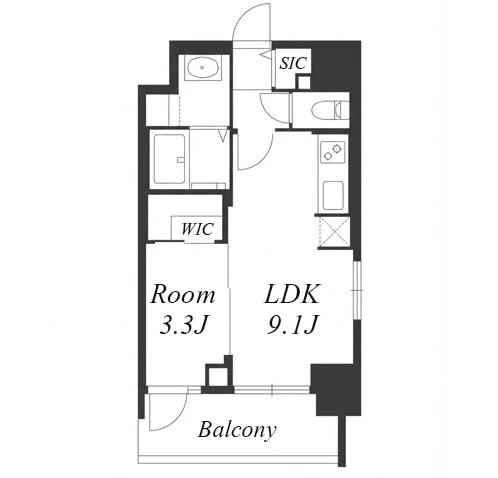 S-RESIDENCE松屋町asence 間取り