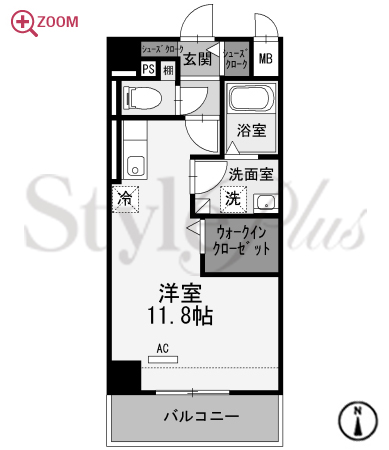 スティングレイつるま 間取り