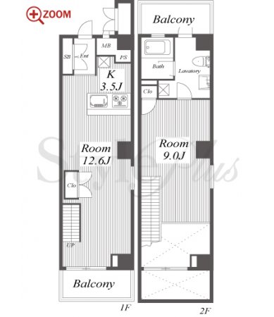 スクエア名駅南 間取り