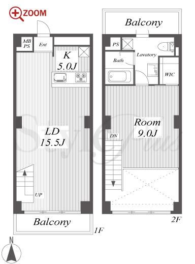 スクエア名駅南 間取り