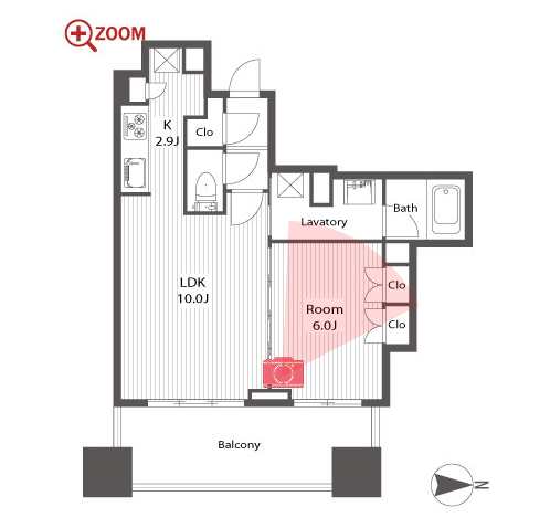 シティタワー名古屋久屋大通公園 間取り