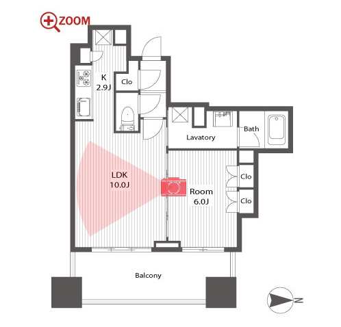 シティタワー名古屋久屋大通公園 間取り