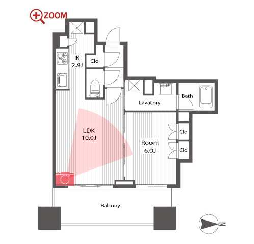 シティタワー名古屋久屋大通公園 間取り