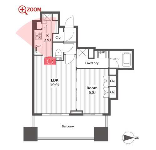 シティタワー名古屋久屋大通公園 間取り