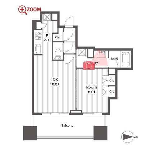 シティタワー名古屋久屋大通公園 間取り