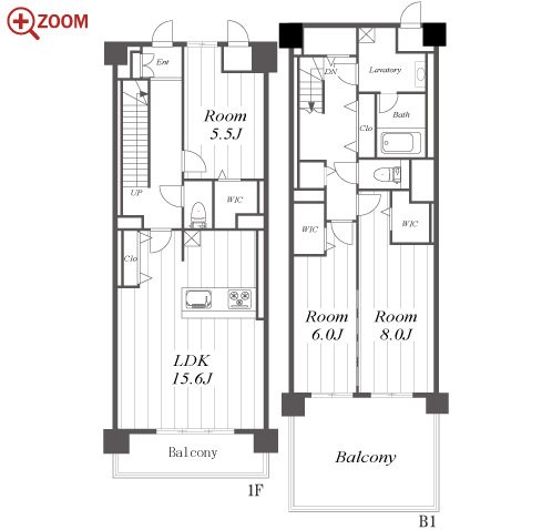 フェリクス八事表山 間取り