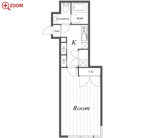 COZY茶屋ヶ坂 間取り