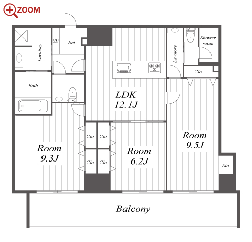さくらHills NISHIKI Platinum Residence 間取り