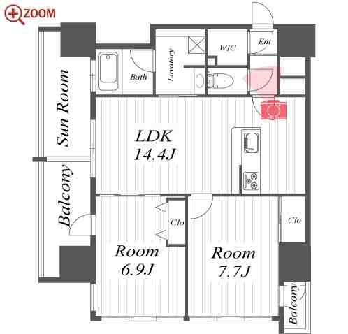さくらHills NISHIKI Platinum Residence 間取り