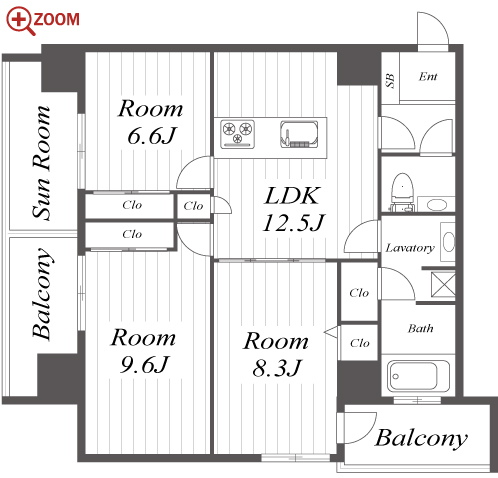 さくらHills NISHIKI Platinum Residence 間取り