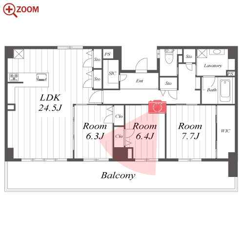 RESIDENCE KIKUZAKA 間取り