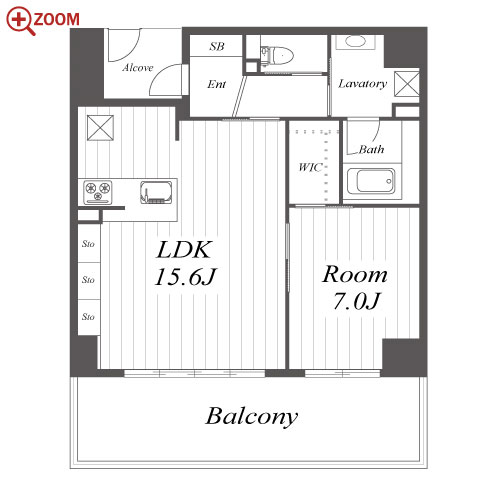 RESIDENCE KIKUZAKA 間取り