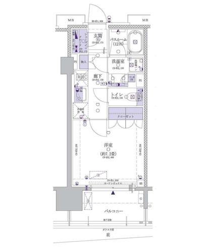 オープンレジデンシア名古屋駅THE COURT 間取り