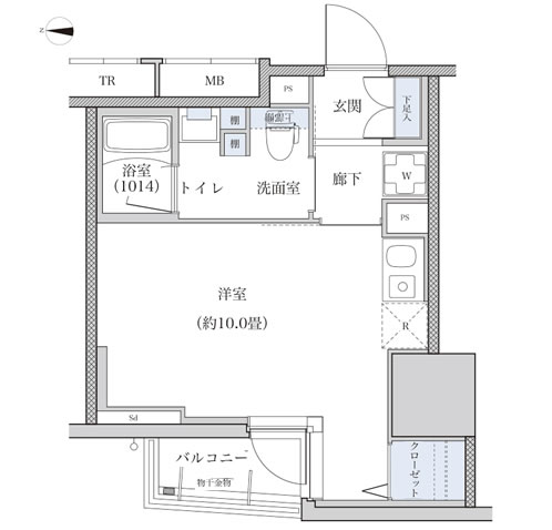 パークアクシス新栄 間取り