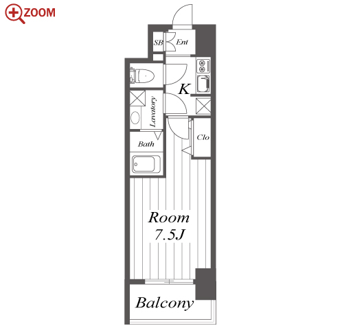 S-RESIDENCE浄心 間取り