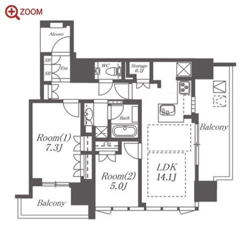 グランドメゾン久屋大通 間取り