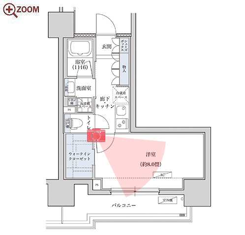 グラン・アベニュー鶴舞公園 間取り