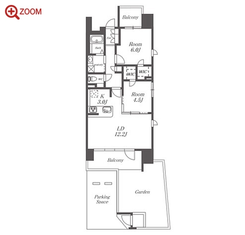S-RESIDENCE茶屋ヶ坂East 間取り